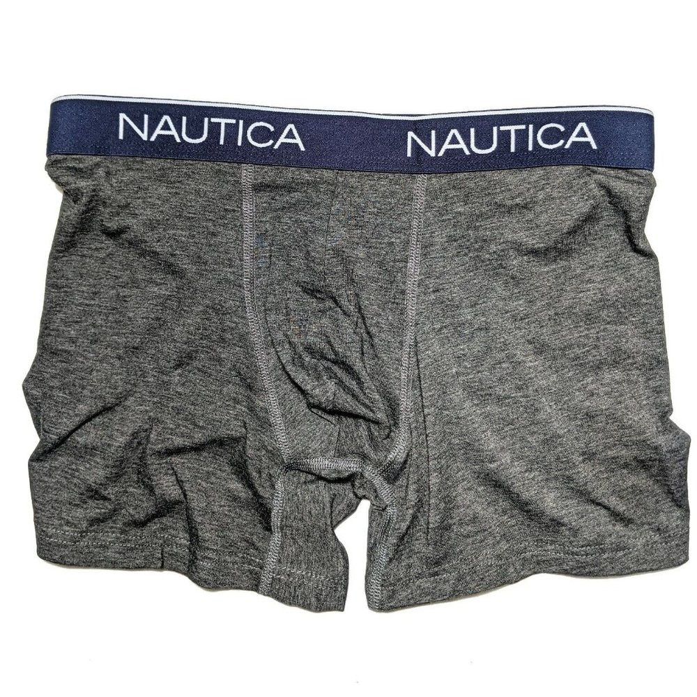 Nautica Men's Blend Gray Boxer Brief Size (M) Underwear NWOT
